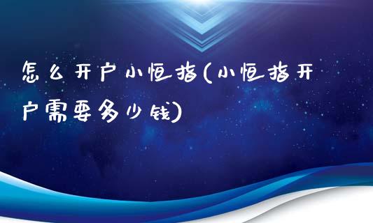 怎么开户小恒指(小恒指开户需要多少钱)_https://www.yunyouns.com_股指期货_第1张