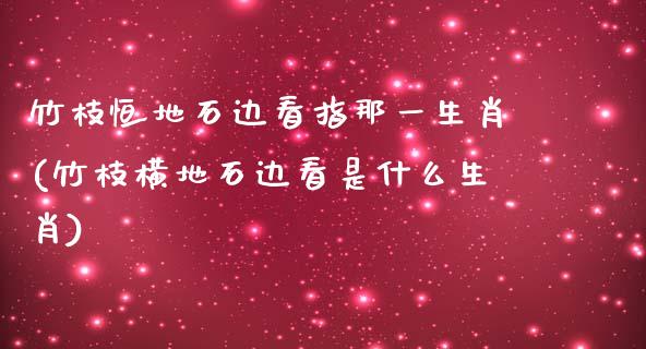 竹枝恒地石边看指那一生肖(竹枝横地石边看是什么生肖)_https://www.yunyouns.com_股指期货_第1张