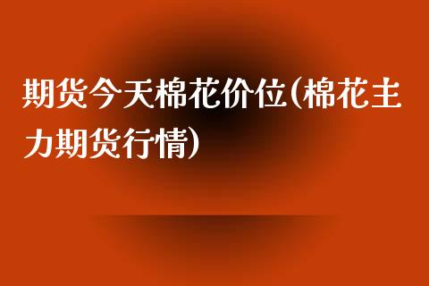 期货今天棉花价位(棉花主力期货行情)_https://www.yunyouns.com_股指期货_第1张