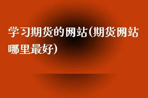 学习期货的网站(期货网站哪里最好)_https://www.yunyouns.com_期货行情_第1张