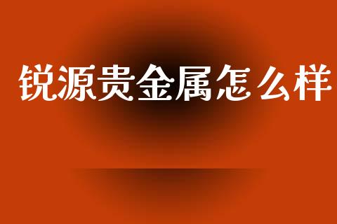 锐源贵金属怎么样_https://www.yunyouns.com_股指期货_第1张