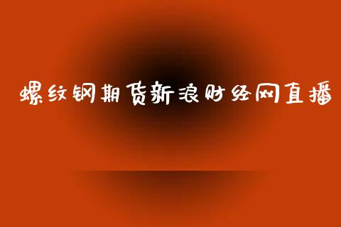 螺纹钢期货新浪财经网直播_https://www.yunyouns.com_恒生指数_第1张