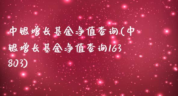 中银增长基金净值查询(中银增长基金净值查询163803)_https://www.yunyouns.com_股指期货_第1张