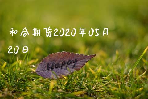 和合期货2020年05月20日_https://www.yunyouns.com_股指期货_第1张