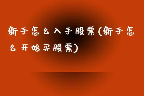 新手怎么入手股票(新手怎么开始买股票)_https://www.yunyouns.com_恒生指数_第1张