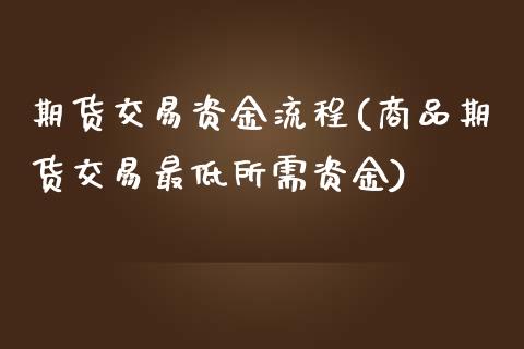 期货交易资金流程(商品期货交易最低所需资金)_https://www.yunyouns.com_期货行情_第1张