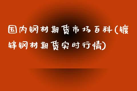 国内钢材期货市场百科(镀锌钢材期货实时行情)_https://www.yunyouns.com_恒生指数_第1张