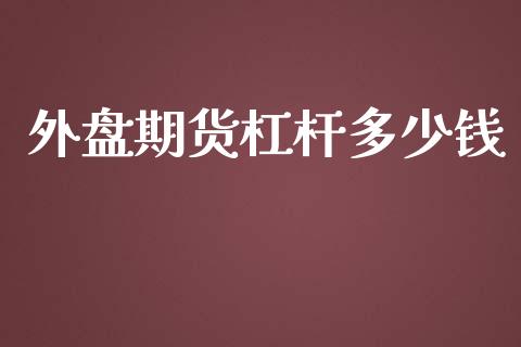 外盘期货杠杆多少钱_https://www.yunyouns.com_股指期货_第1张