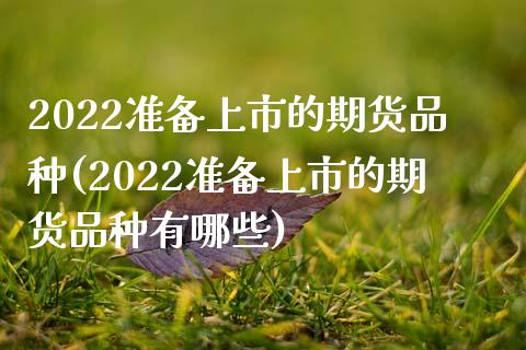 2022准备上市的期货品种(2022准备上市的期货品种有哪些)_https://www.yunyouns.com_恒生指数_第1张