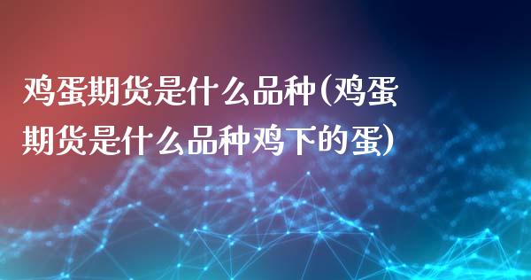 鸡蛋期货是什么品种(鸡蛋期货是什么品种鸡下的蛋)_https://www.yunyouns.com_恒生指数_第1张