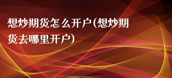 想炒期货怎么开户(想炒期货去哪里开户)_https://www.yunyouns.com_期货行情_第1张