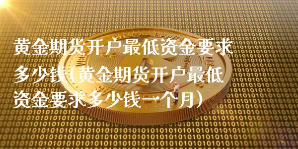 黄金期货开户最低资金要求多少钱(黄金期货开户最低资金要求多少钱一个月)_https://www.yunyouns.com_恒生指数_第1张