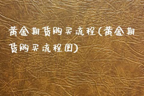 黄金期货购买流程(黄金期货购买流程图)_https://www.yunyouns.com_期货直播_第1张