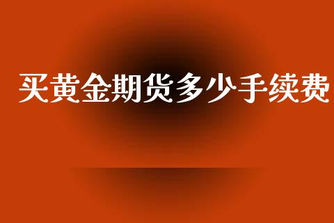 买黄金期货多少手续费_https://www.yunyouns.com_期货行情_第1张