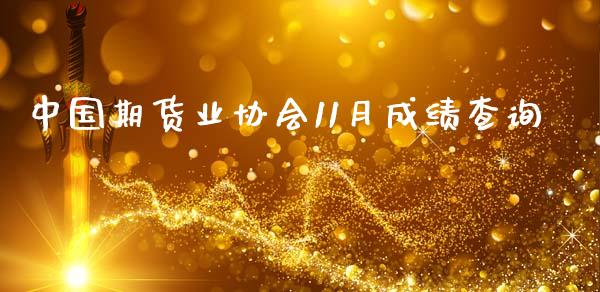 中国期货业协会11月成绩查询_https://www.yunyouns.com_期货直播_第1张