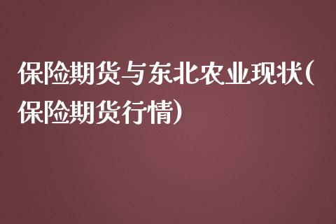 保险期货与东北农业现状(保险期货行情)_https://www.yunyouns.com_股指期货_第1张