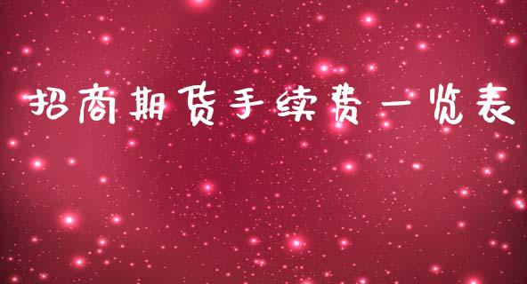 招商期货手续费一览表_https://www.yunyouns.com_期货行情_第1张