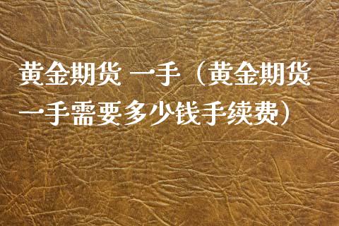 黄金期货 一手（黄金期货一手需要多少钱手续费）_https://www.yunyouns.com_期货行情_第1张