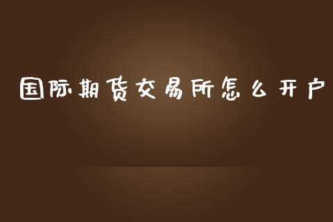 国际期货交易所怎么开户_https://www.yunyouns.com_期货直播_第1张