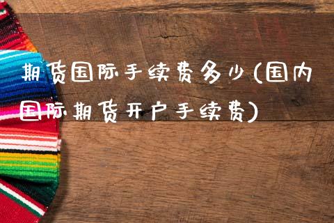 期货国际手续费多少(国内国际期货开户手续费)_https://www.yunyouns.com_恒生指数_第1张