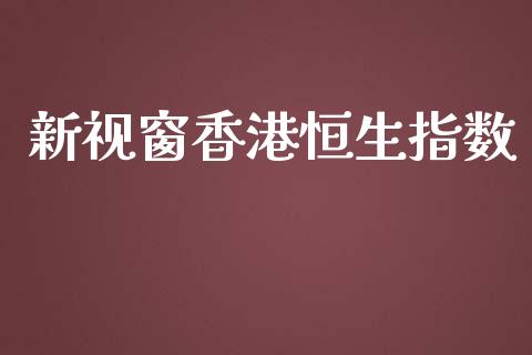 新视窗香港恒生指数_https://www.yunyouns.com_股指期货_第1张