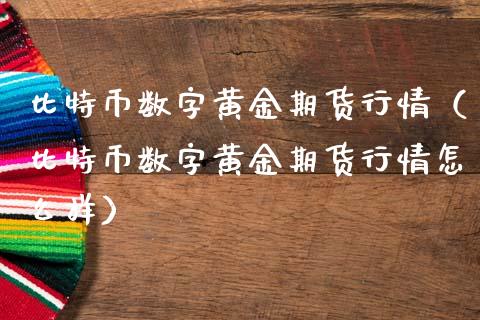 比特币数字黄金期货行情（比特币数字黄金期货行情怎么样）_https://www.yunyouns.com_期货行情_第1张