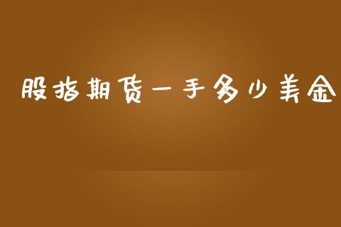 股指期货一手多少美金_https://www.yunyouns.com_期货直播_第1张