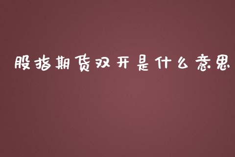 股指期货是什么意思_https://www.yunyouns.com_恒生指数_第1张