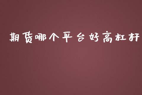 期货哪个平台好高杠杆_https://www.yunyouns.com_期货直播_第1张