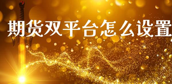 期货双平台怎么设置_https://www.yunyouns.com_股指期货_第1张