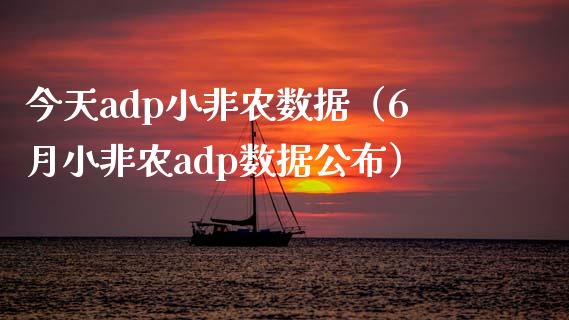 今天adp小非农数据（6月小非农adp数据公布）_https://www.yunyouns.com_期货行情_第1张