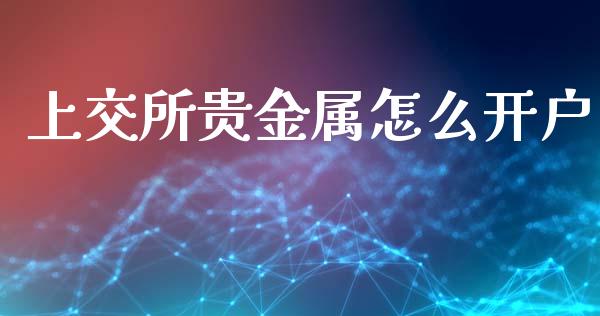 上交所贵金属怎么开户_https://www.yunyouns.com_期货行情_第1张