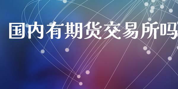 国内有期货交易所吗_https://www.yunyouns.com_期货行情_第1张