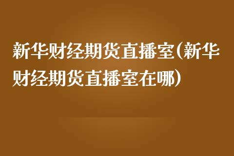 新华财经期货直播室(新华财经期货直播室在哪)_https://www.yunyouns.com_期货行情_第1张