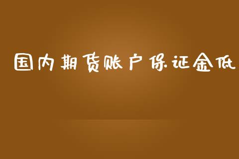 国内期货账户保证金低_https://www.yunyouns.com_期货行情_第1张