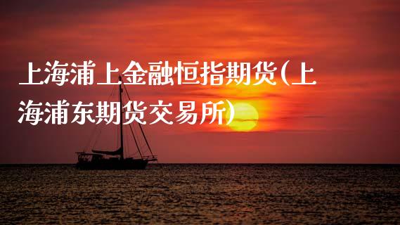 上海浦上金融恒指期货(上海浦东期货交易所)_https://www.yunyouns.com_股指期货_第1张