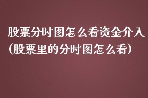 股票分时图怎么看资金介入(股票里的分时图怎么看)_https://www.yunyouns.com_恒生指数_第1张