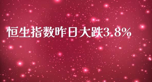 恒生指数昨日大跌3.8%_https://www.yunyouns.com_恒生指数_第1张