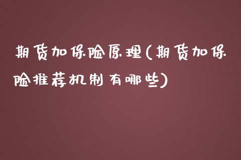 期货加保险原理(期货加保险推荐机制有哪些)_https://www.yunyouns.com_恒生指数_第1张