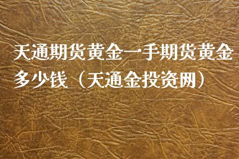 天通期货黄金一手期货黄金多少钱（天通资网）_https://www.yunyouns.com_期货直播_第1张