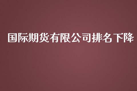 国际期货有限公司排名下降_https://www.yunyouns.com_恒生指数_第1张