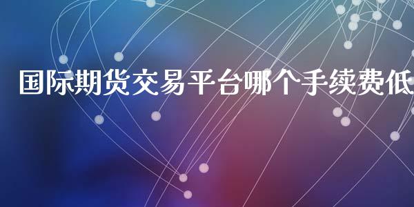 国际期货交易平台哪个手续费低_https://www.yunyouns.com_期货直播_第1张