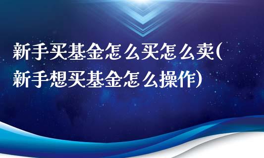 新手买基金怎么买怎么卖(新手想买基金怎么操作)_https://www.yunyouns.com_期货直播_第1张