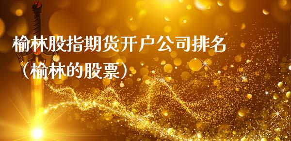 榆林股指期货开户公司排名（榆林的股票）_https://www.yunyouns.com_股指期货_第1张