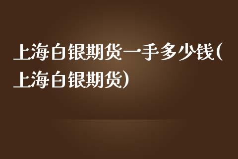 上海白银期货一手多少钱(上海白银期货)_https://www.yunyouns.com_恒生指数_第1张