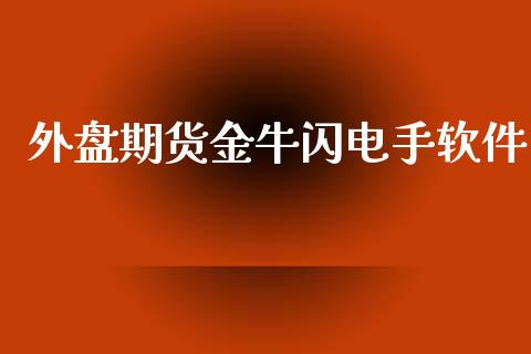 外盘期货金牛闪电手软件_https://www.yunyouns.com_股指期货_第1张