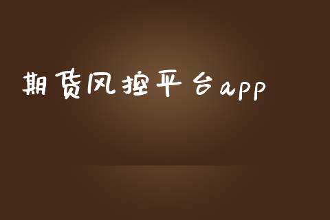 期货风控平台app_https://www.yunyouns.com_股指期货_第1张