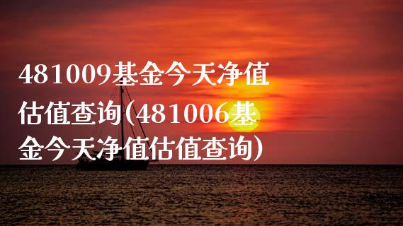 481009基金今天净值估值查询(481006基金今天净值估值查询)_https://www.yunyouns.com_期货直播_第1张