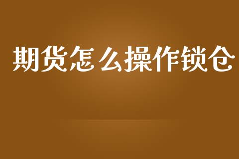 期货怎么操作锁仓_https://www.yunyouns.com_股指期货_第1张