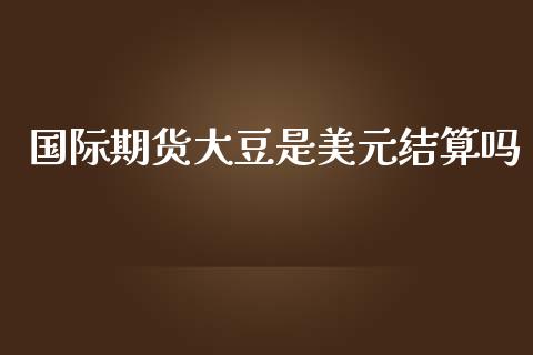 国际期货大豆是美元结算吗_https://www.yunyouns.com_期货行情_第1张